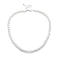 Simple Imitation-Pearl Beaded Short Choker Necklace for Men Trendy White Beaded Chains on Neck Accessories 2023 Fashion Jewelry
