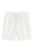Milano Linen Drawstring Shorts White / S