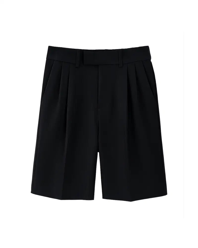 Roma Pleated Shorts Black / XS