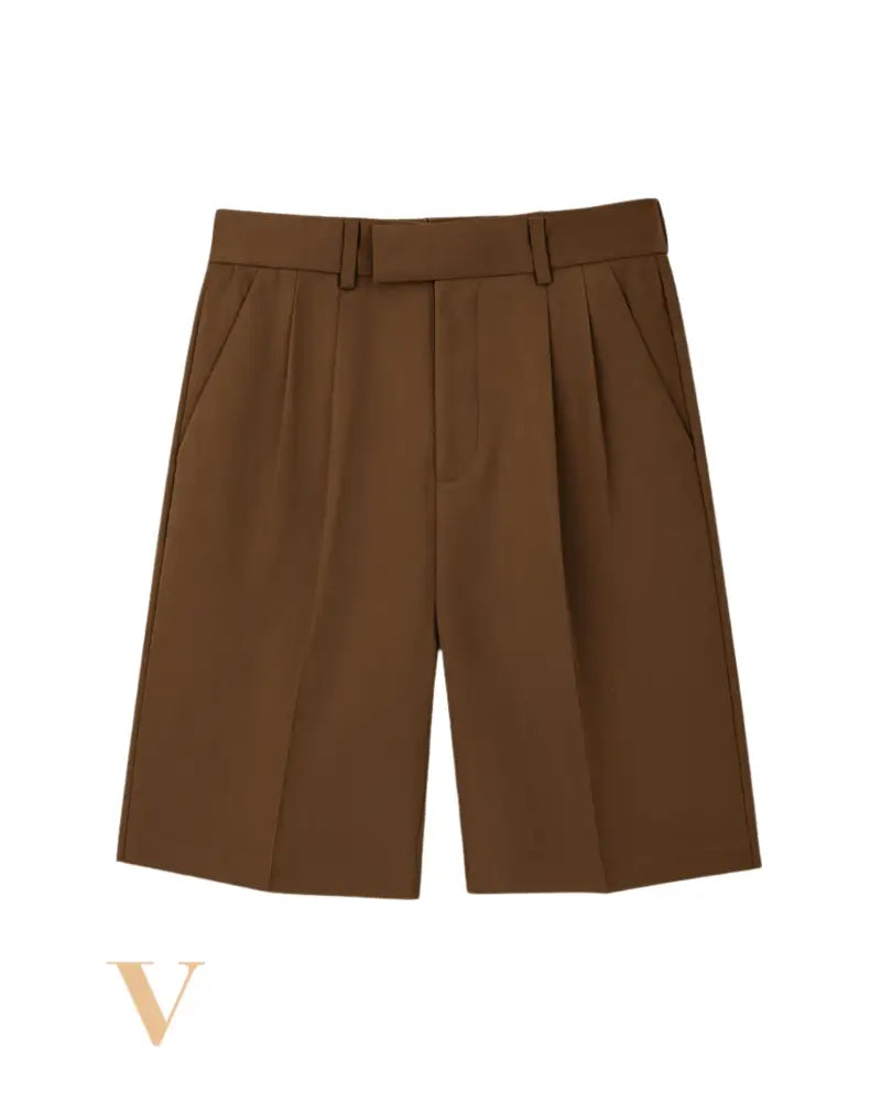 Roma Pleated Shorts Espresso / XS